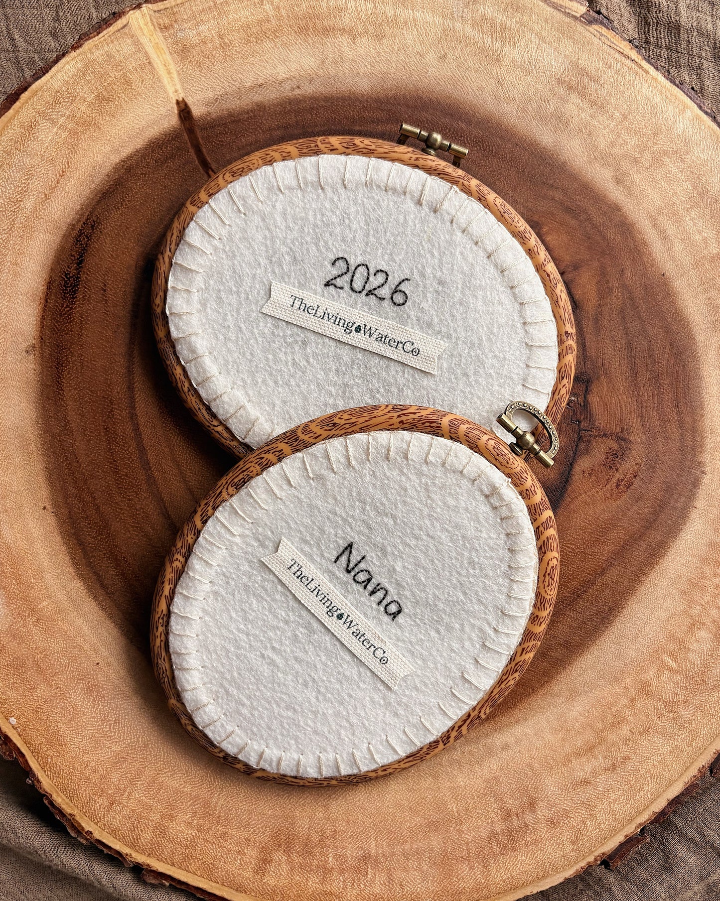 Hand-Embroidered Handwriting Keepsake — Made to Order