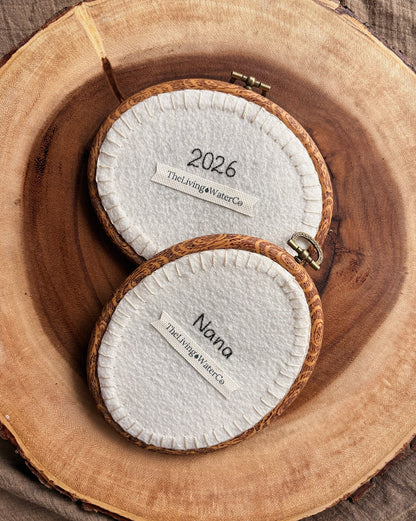 Hand-Embroidered Handwriting Keepsake — Made to Order