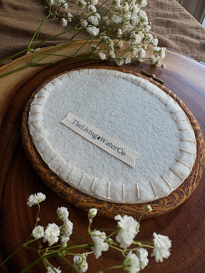 A Little Blessing Is On The Way | Hand Embroidered Pregnancy Announcement Keepsake