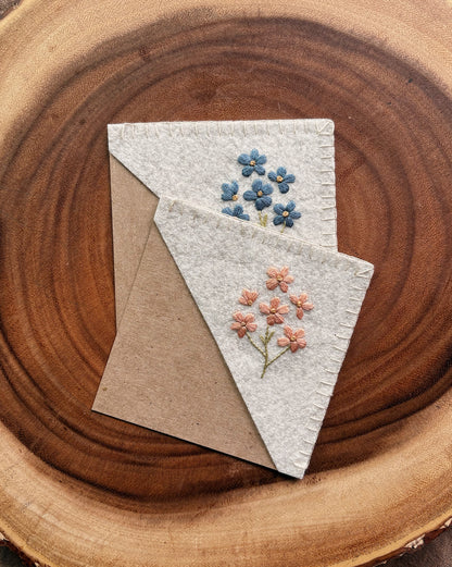 Pressed Florals — Felt Corner Bookmark